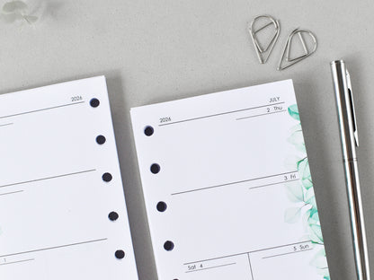 Monthly Weekly Planner Refill Inserts (Pocket Size) / Pc05