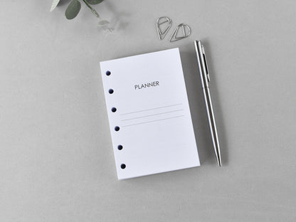 Pocket planner refill dated