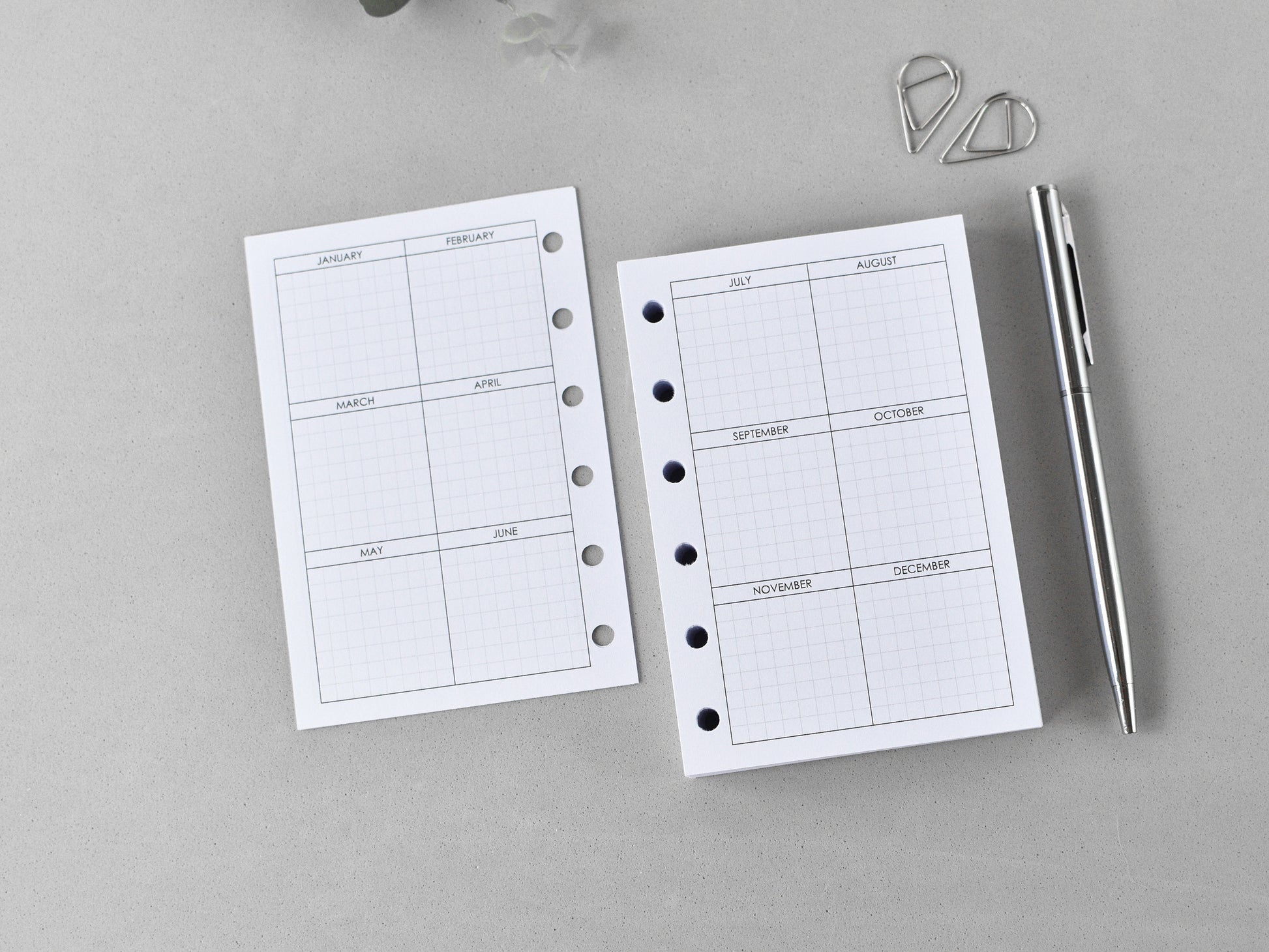 future log pages for pocket planner a7