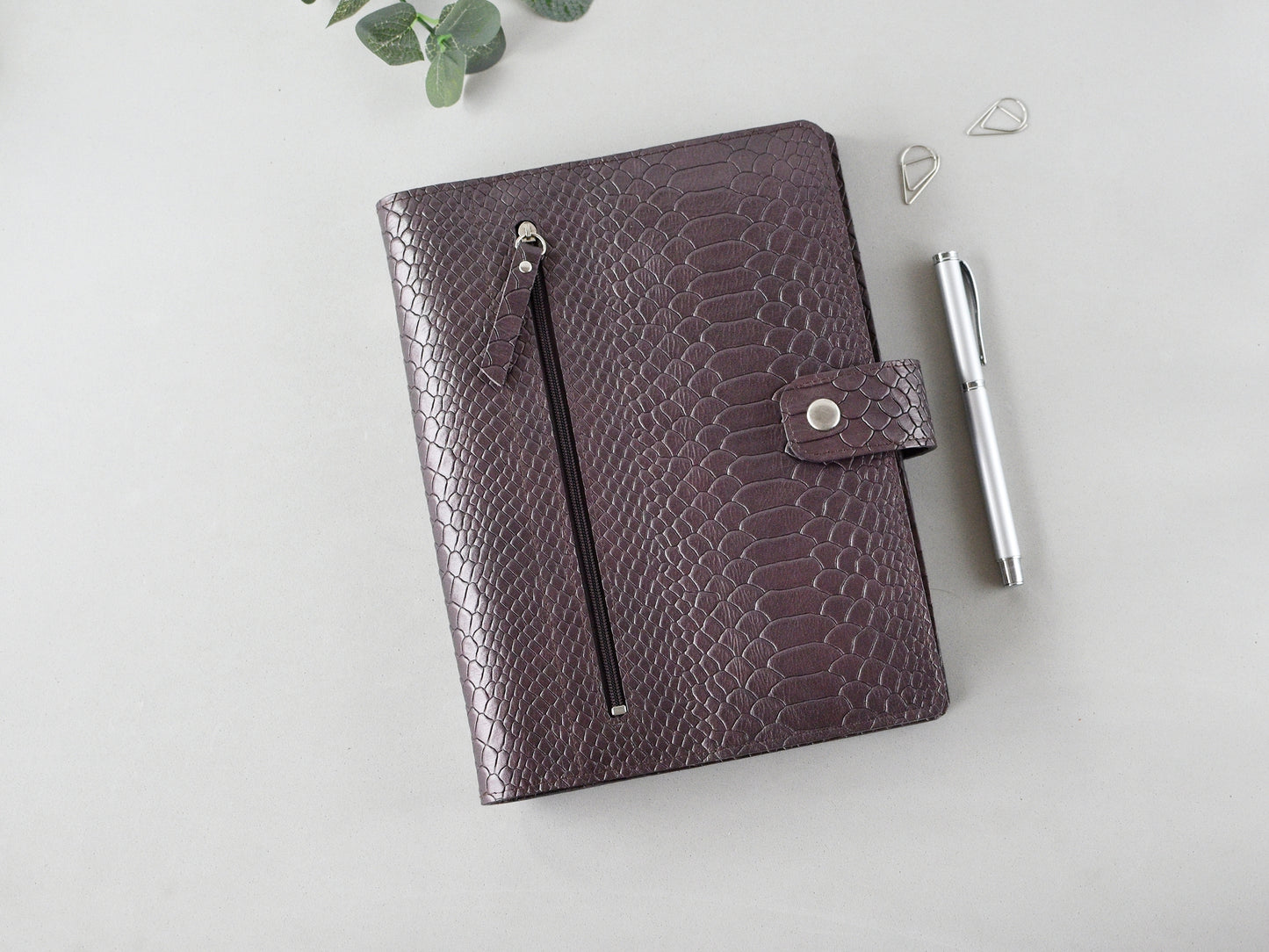 Soft leather cover for planner notebook