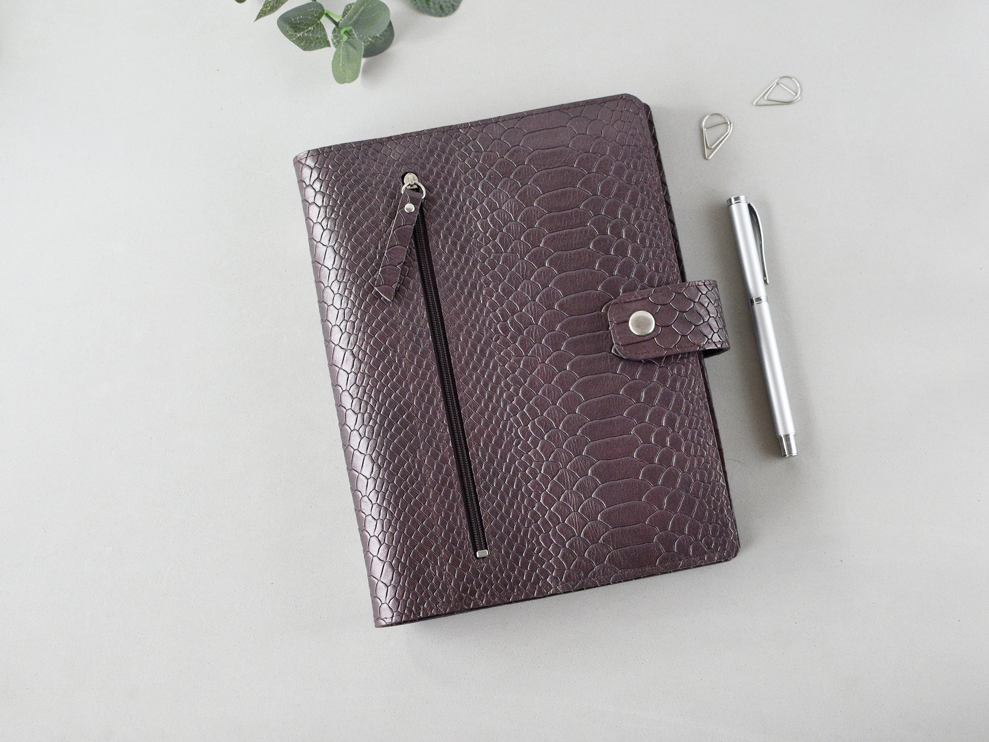 Soft leather cover for planner notebook