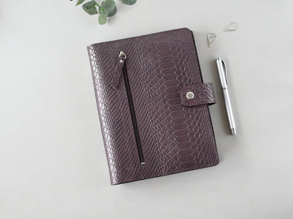 Soft leather cover for planner notebook