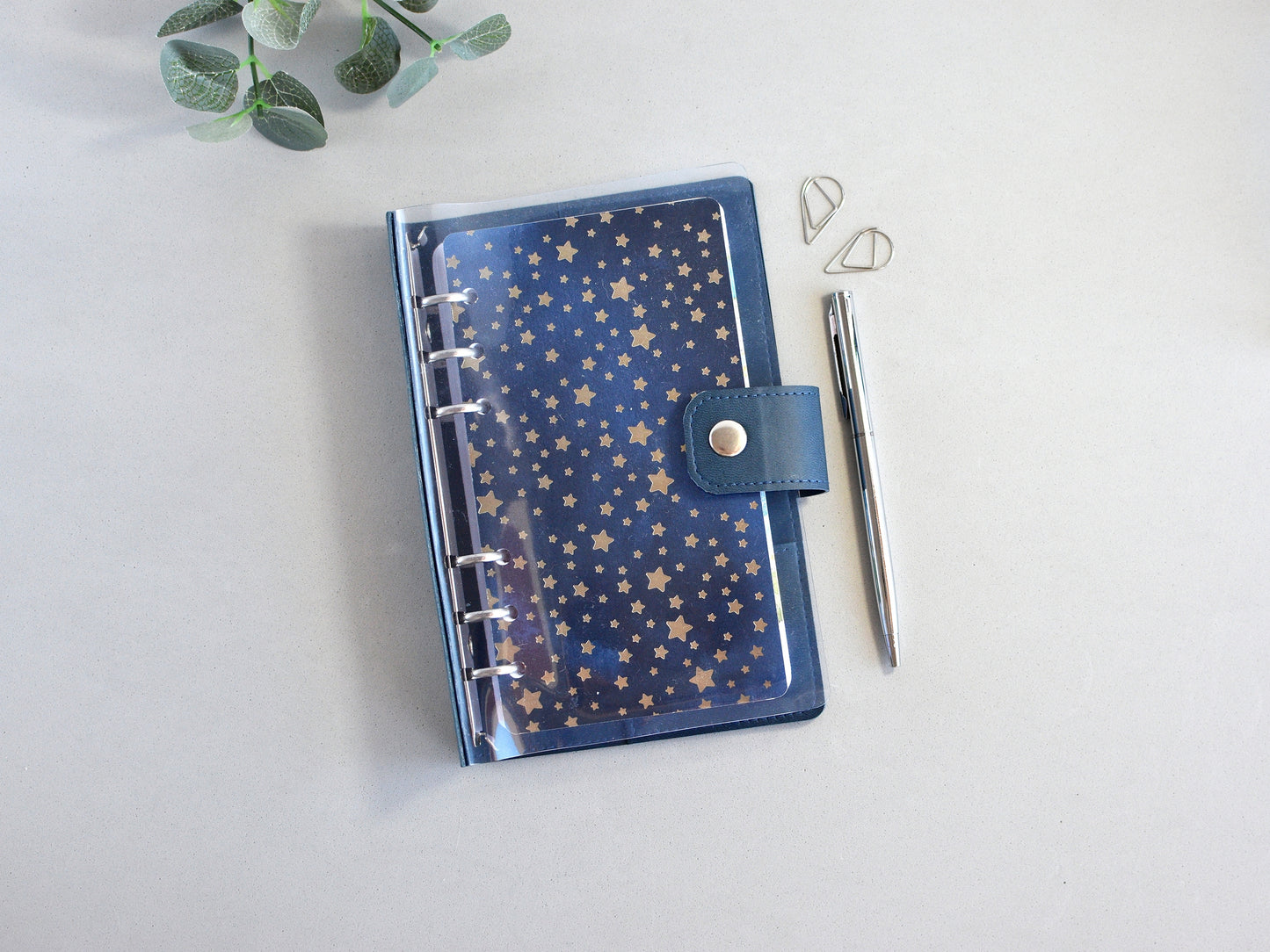 Faux Leather Ring Planner With Inserts (Personal Size)