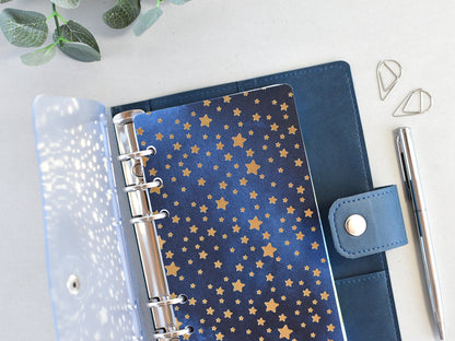 Faux Leather Ring Planner With Inserts (Personal Size)