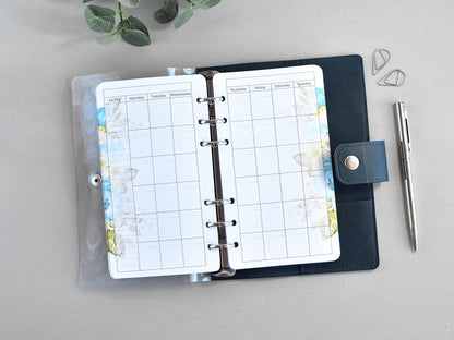 Faux Leather Ring Planner With Inserts (Personal Size)