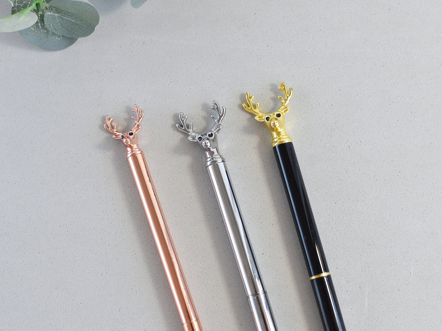 Decorative Metal Pens with a Deer