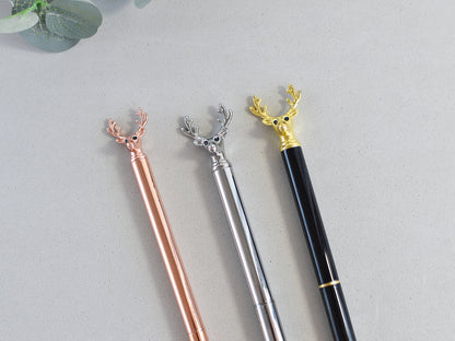 Decorative Metal Pens with a Deer