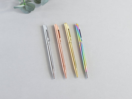 Decorative Metal Pens (Different Colors)