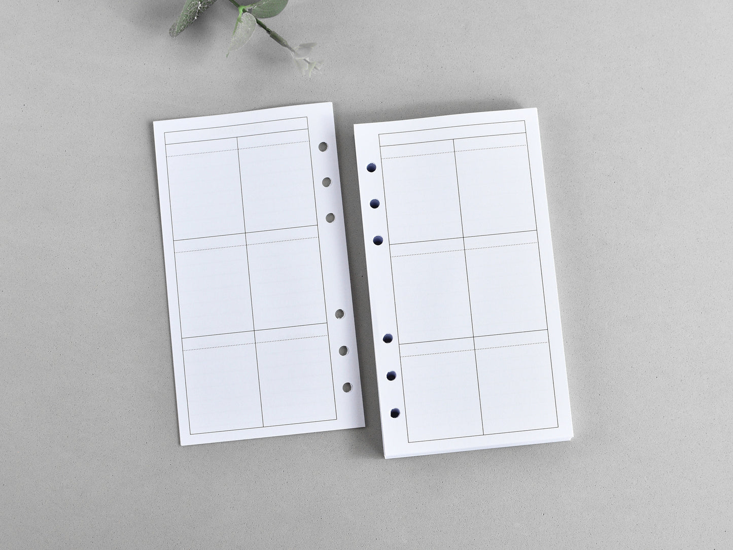 Planner Notebook Inserts Bundle - Monthly Weekly Refill (Personal Size) / P01