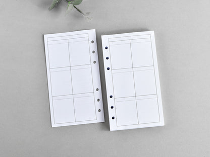 Planner Notebook Inserts Bundle - Monthly Weekly Refill (Personal Size) / P01