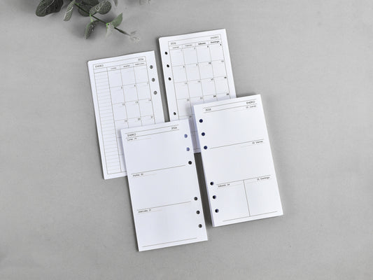 Spanish inserts for Personal planner
