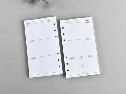 Weekly inserts Spanish lenguage