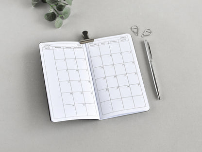 Travelers Notebook Inserts - Monthly Planner And Habit Tracker (Personal size) / TN-P-02