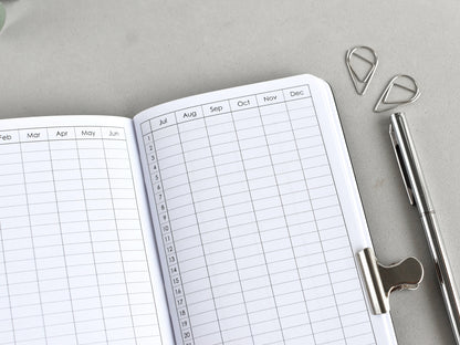 Travelers Notebook Inserts - Monthly Planner And Habit Tracker (Personal size) / TN-P-02