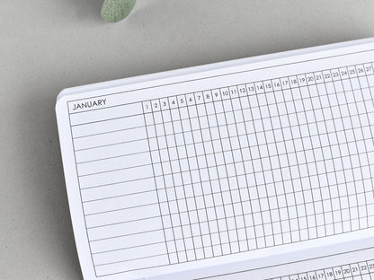 Travelers Notebook Inserts - Monthly Planner And Habit Tracker (Personal size) / TN-P-02