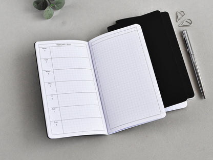 Traveler's Notebook Planner Inserts Hobonichi Styled (Personal size)