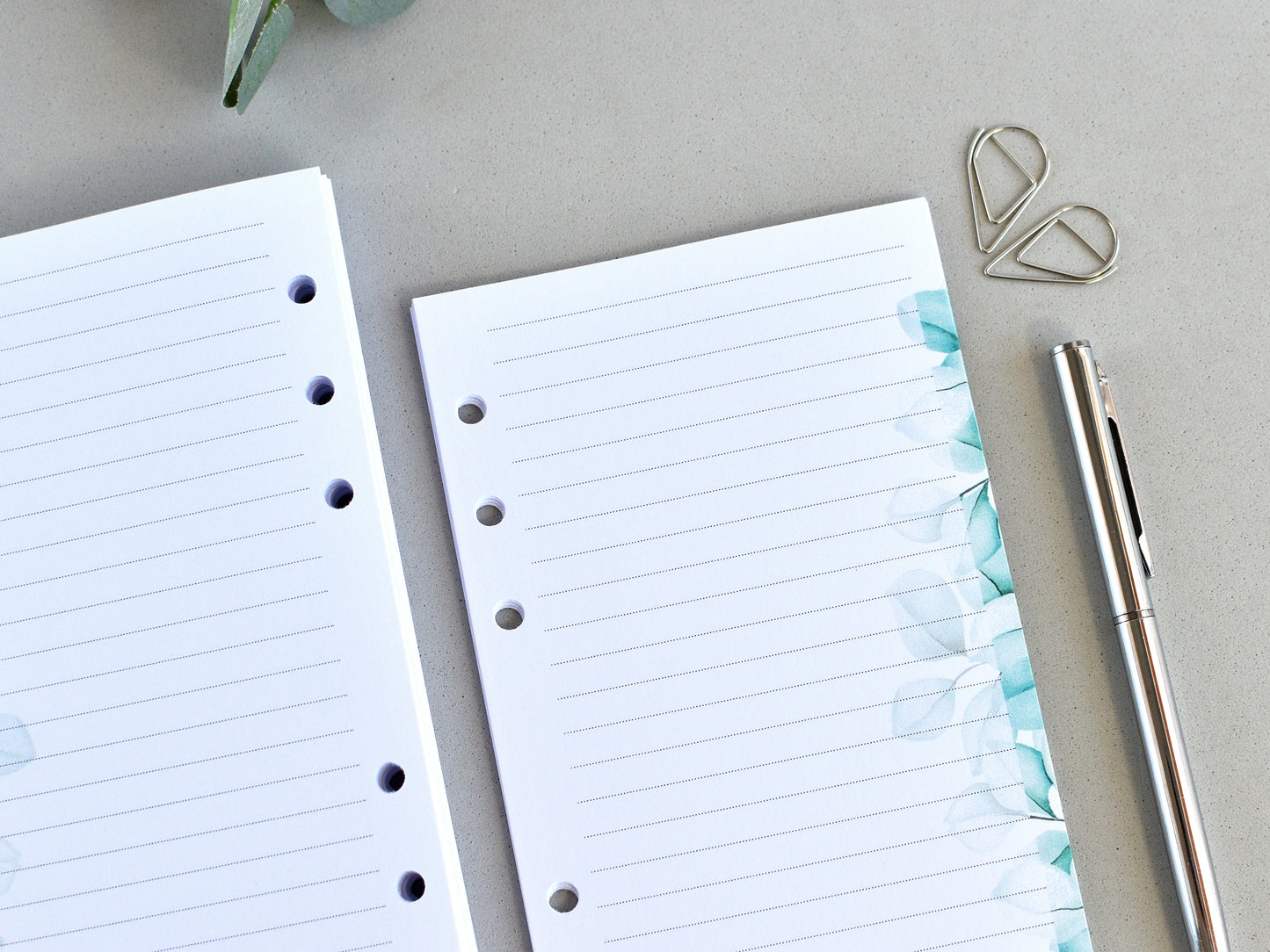 Ring Planner Notebook Inserts Set - Monthly And Weekly Refill (Personal Size) / P05