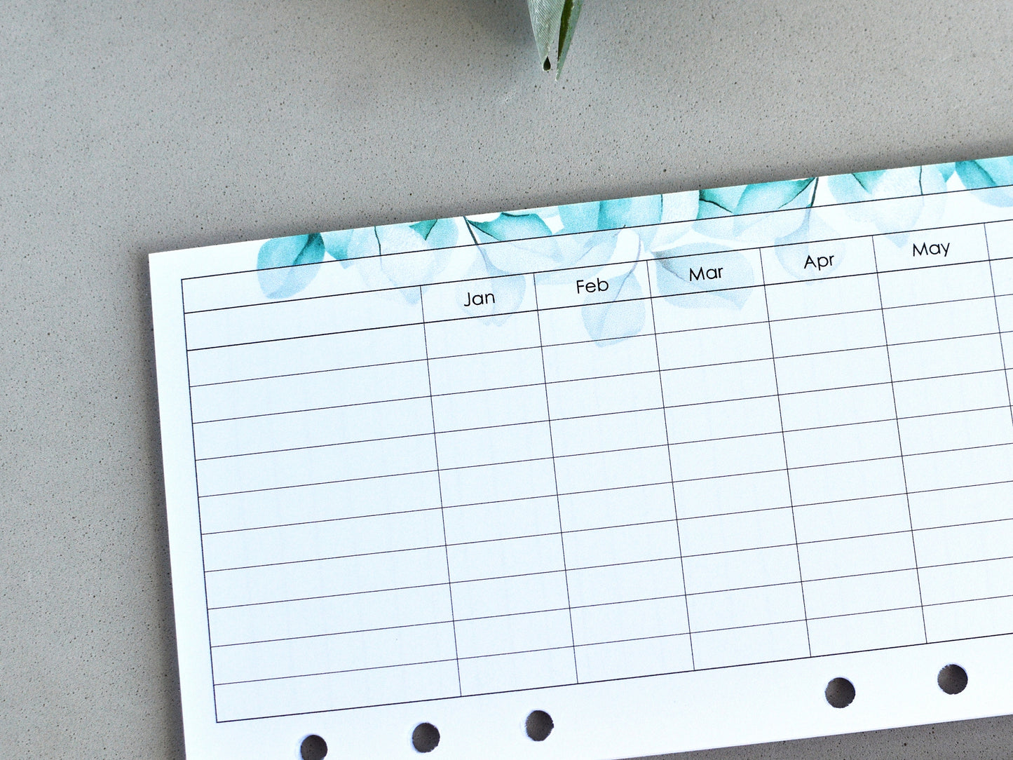 Ring Planner Notebook Inserts Set - Monthly And Weekly Refill (Personal Size) / P05