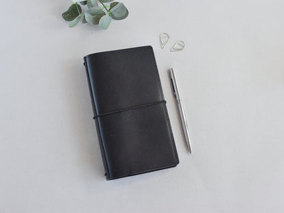 Black leather traveller's notebook