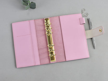 Lether cover with rings