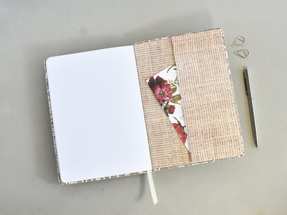 Back pocket in the blank journal