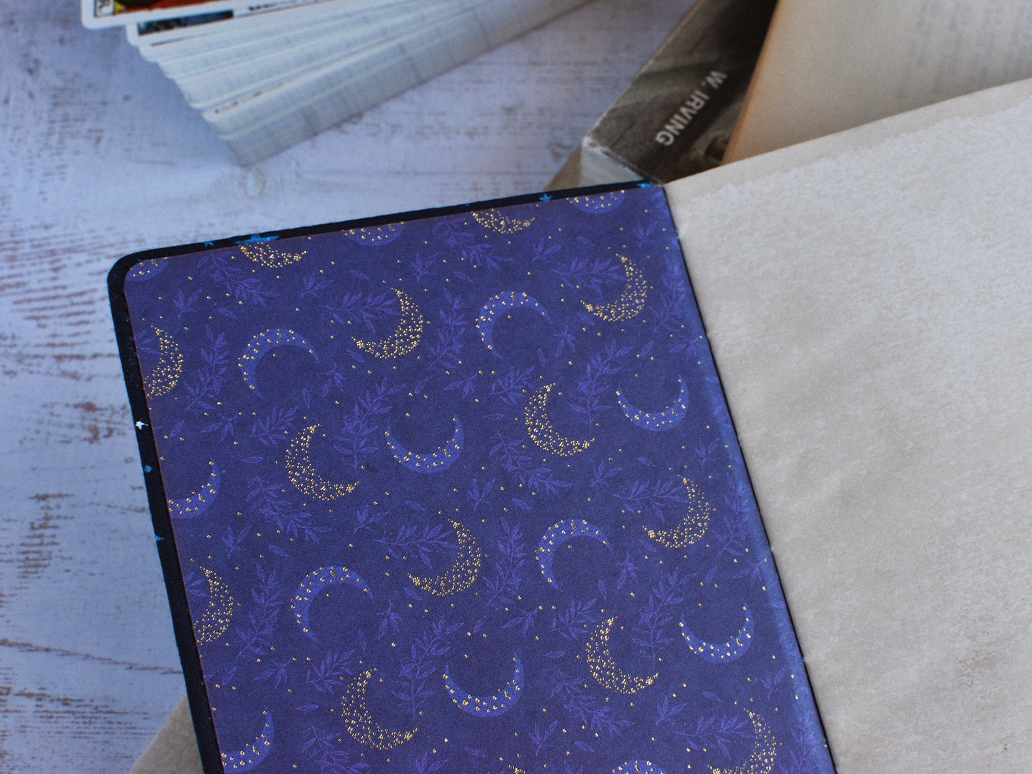 Old Paper Notebook - Astro Book, Vintage Style Journal (B6 size)
