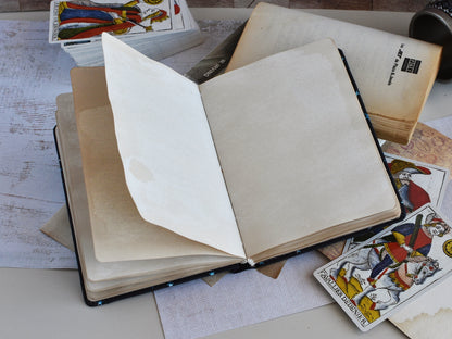 Old Paper Notebook - Astro Book, Vintage Style Journal (B6 size)