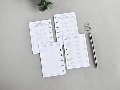 Monthly Weekly Planner Inserts - Hobonichi style (Pocket Size) / PC-15n
