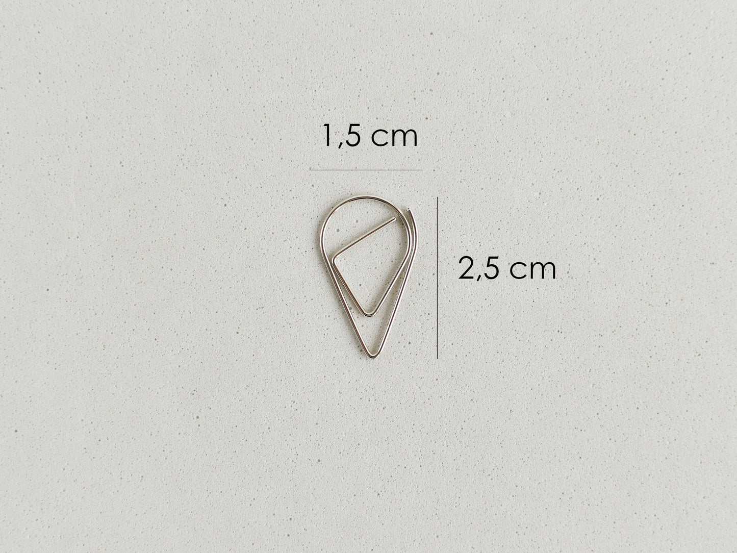 Decorative clips silver color