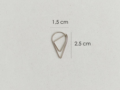 Decorative clips silver color