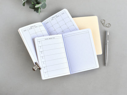 Traveler's Notebook inserts Monthly and Weekly - Hobonichi styled (A6 Size) / TN-A6-15