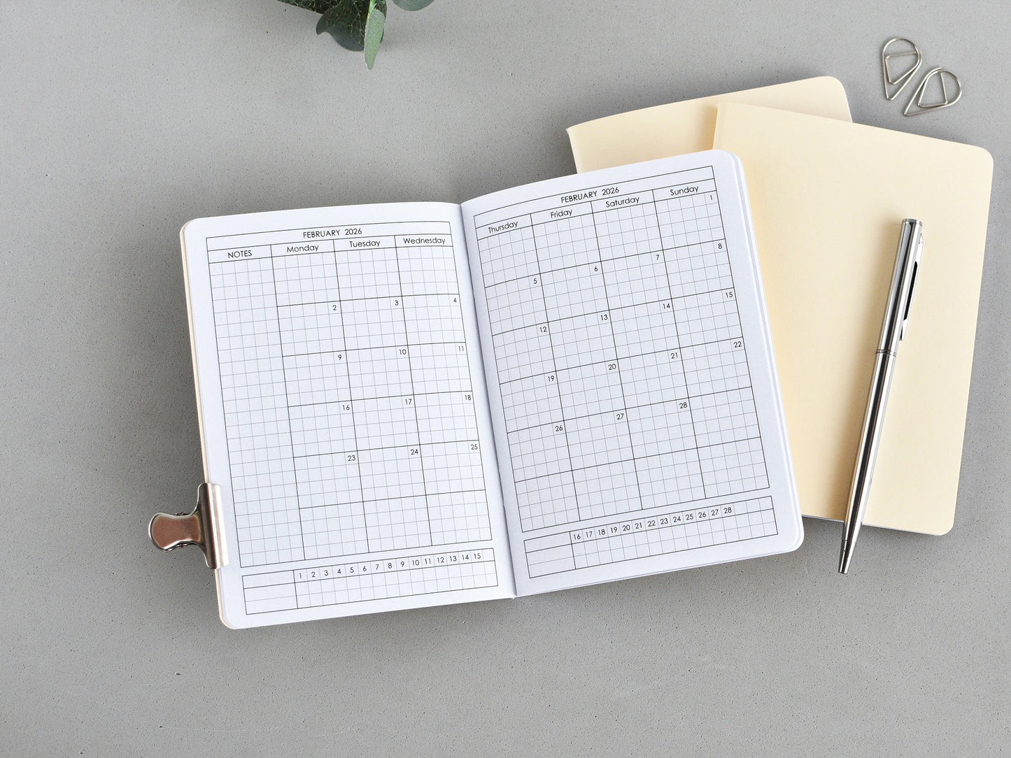 Monthly Traveler's Notebook Insert (A6 Size) / TN-A6 15m