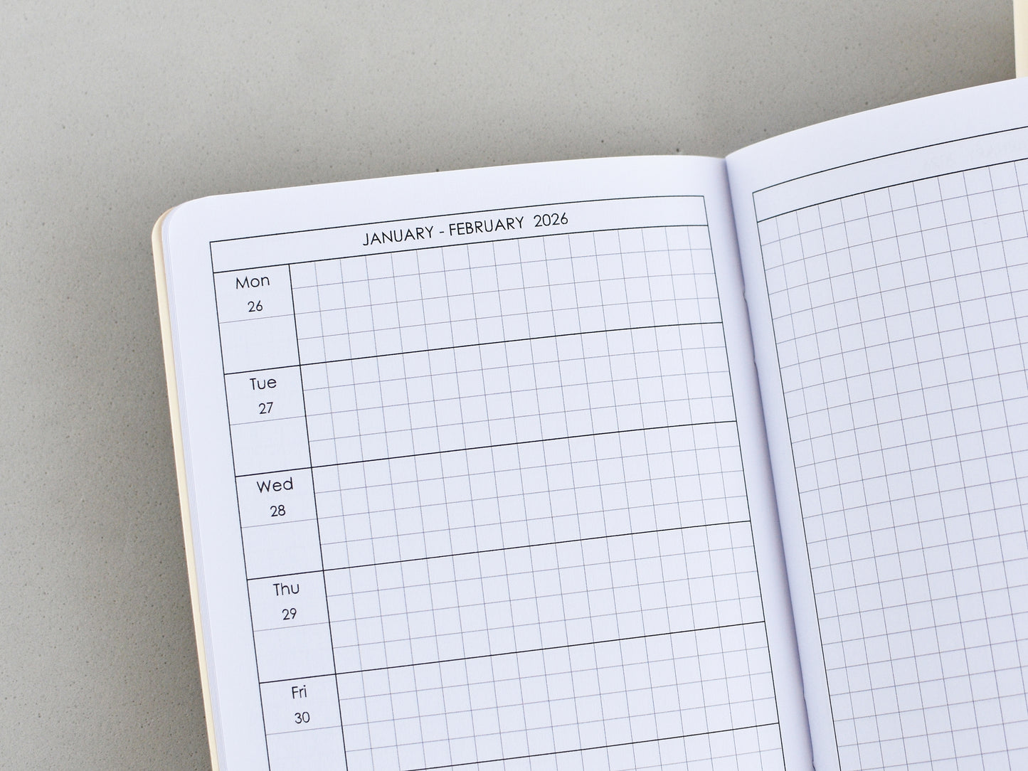 Traveler's Notebook inserts Monthly and Weekly - Hobonichi styled (A6 Size) / TN-A6-15