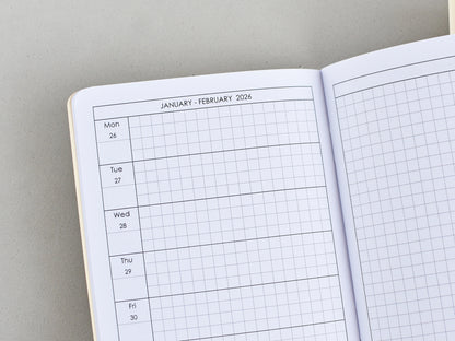 Traveler's Notebook inserts Monthly and Weekly - Hobonichi styled (A6 Size) / TN-A6-15