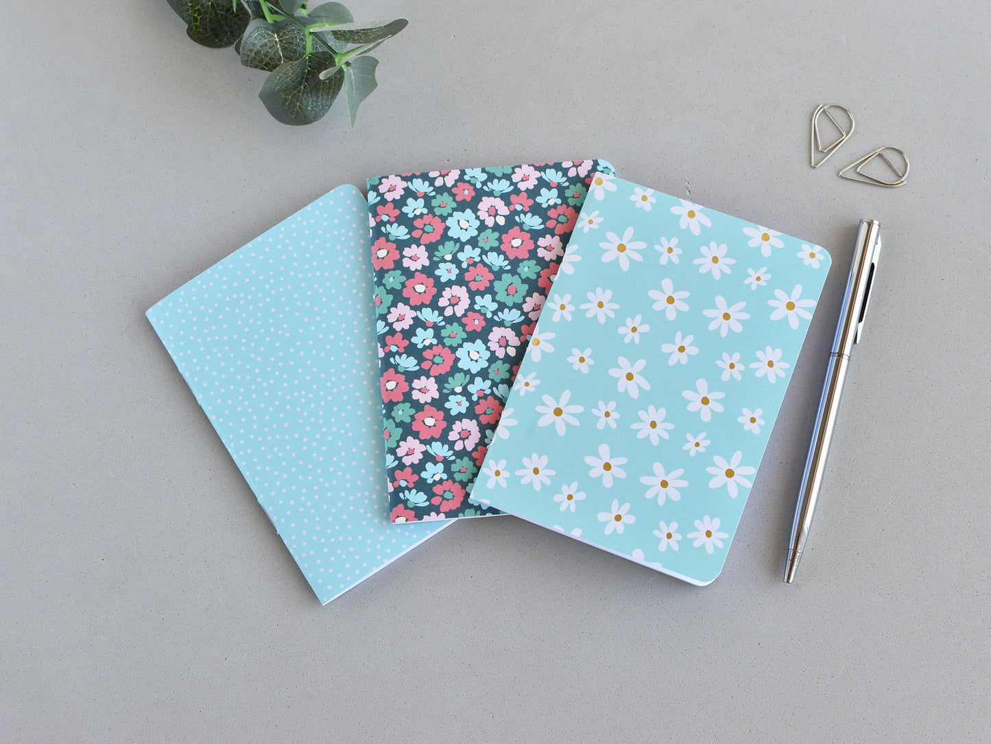 Travel Journal Inserts  - Blue Set (Passport Size)