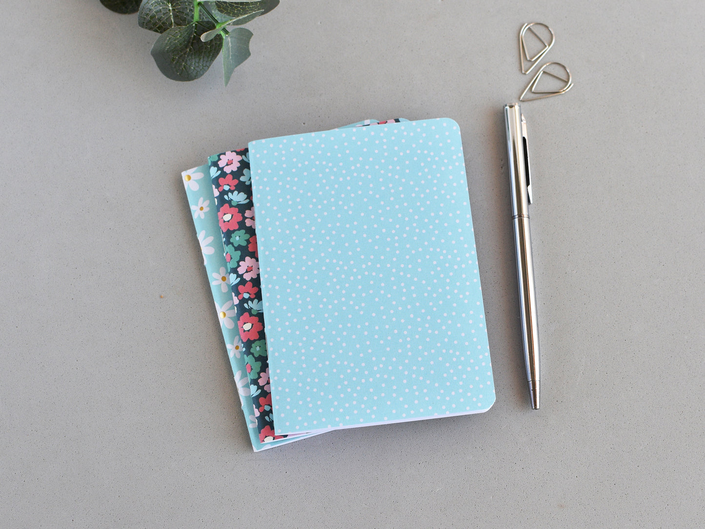 Travel Journal Inserts  - Blue Set (Passport Size)