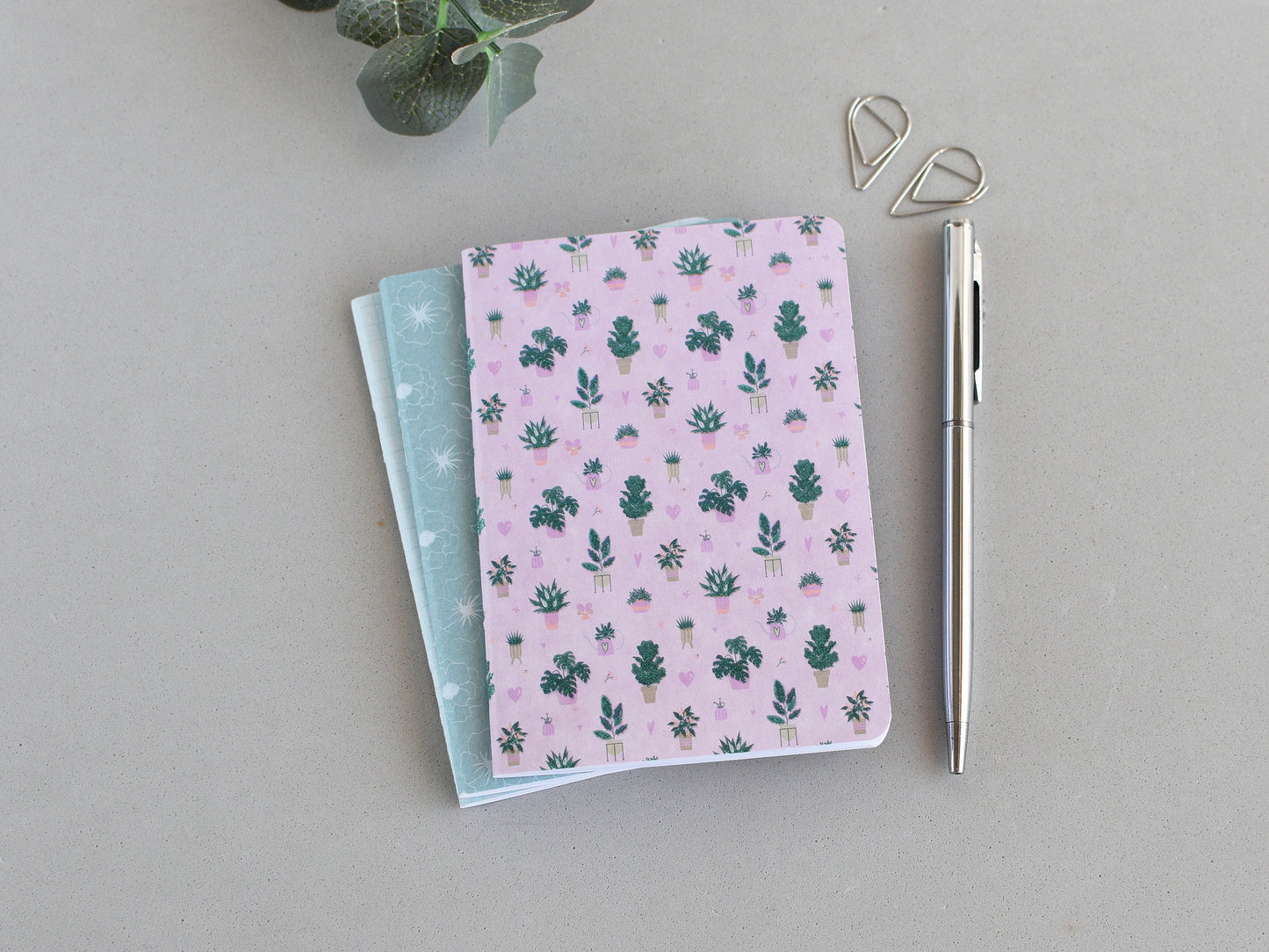 Travel Journal Inserts  - Pink & Blue Set (Passport Size)
