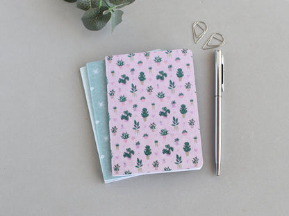 Travel Journal Inserts  - Pink & Blue Set (Passport Size)
