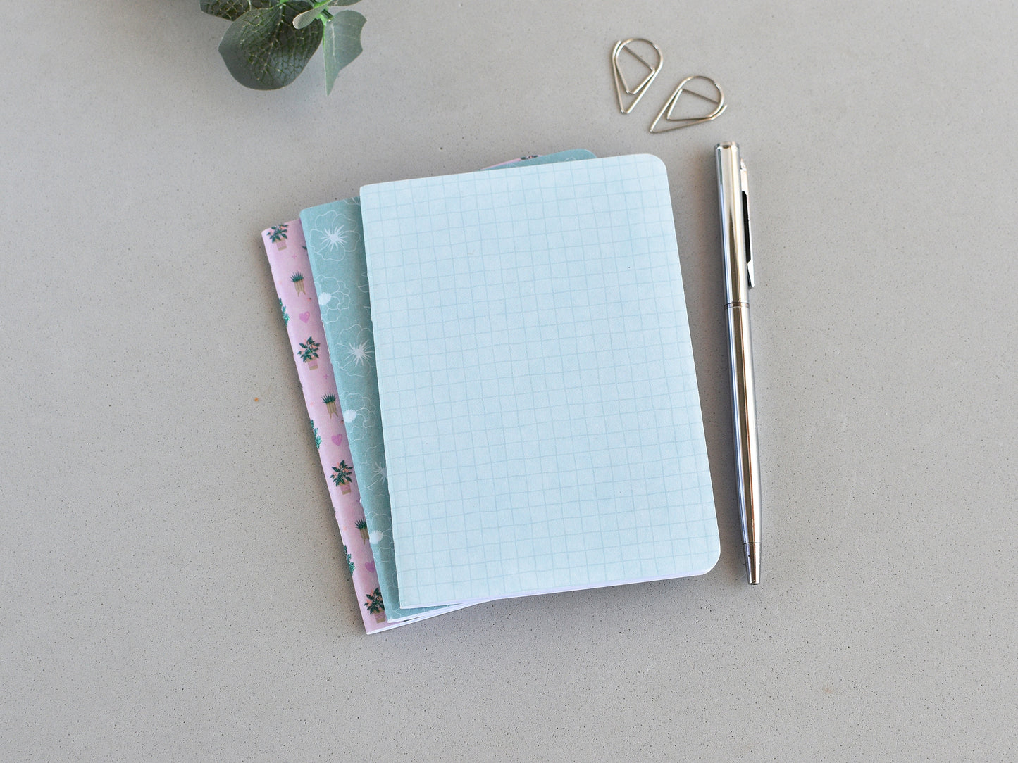 Travel Journal Inserts  - Pink & Blue Set (Passport Size)