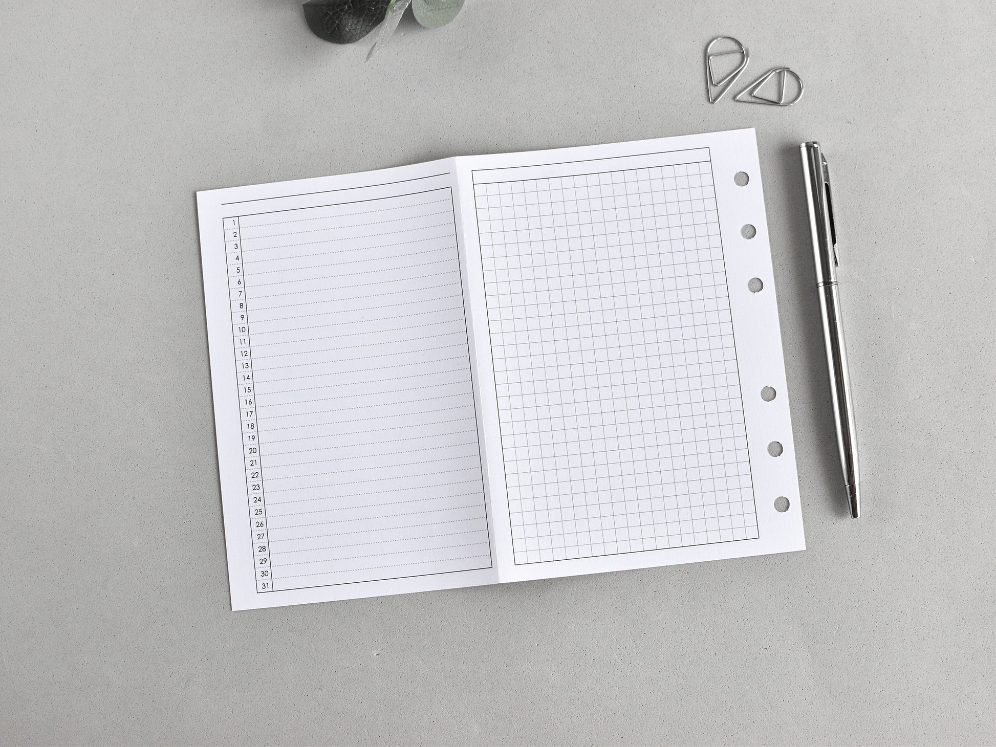 True a6 inserts for ring planner