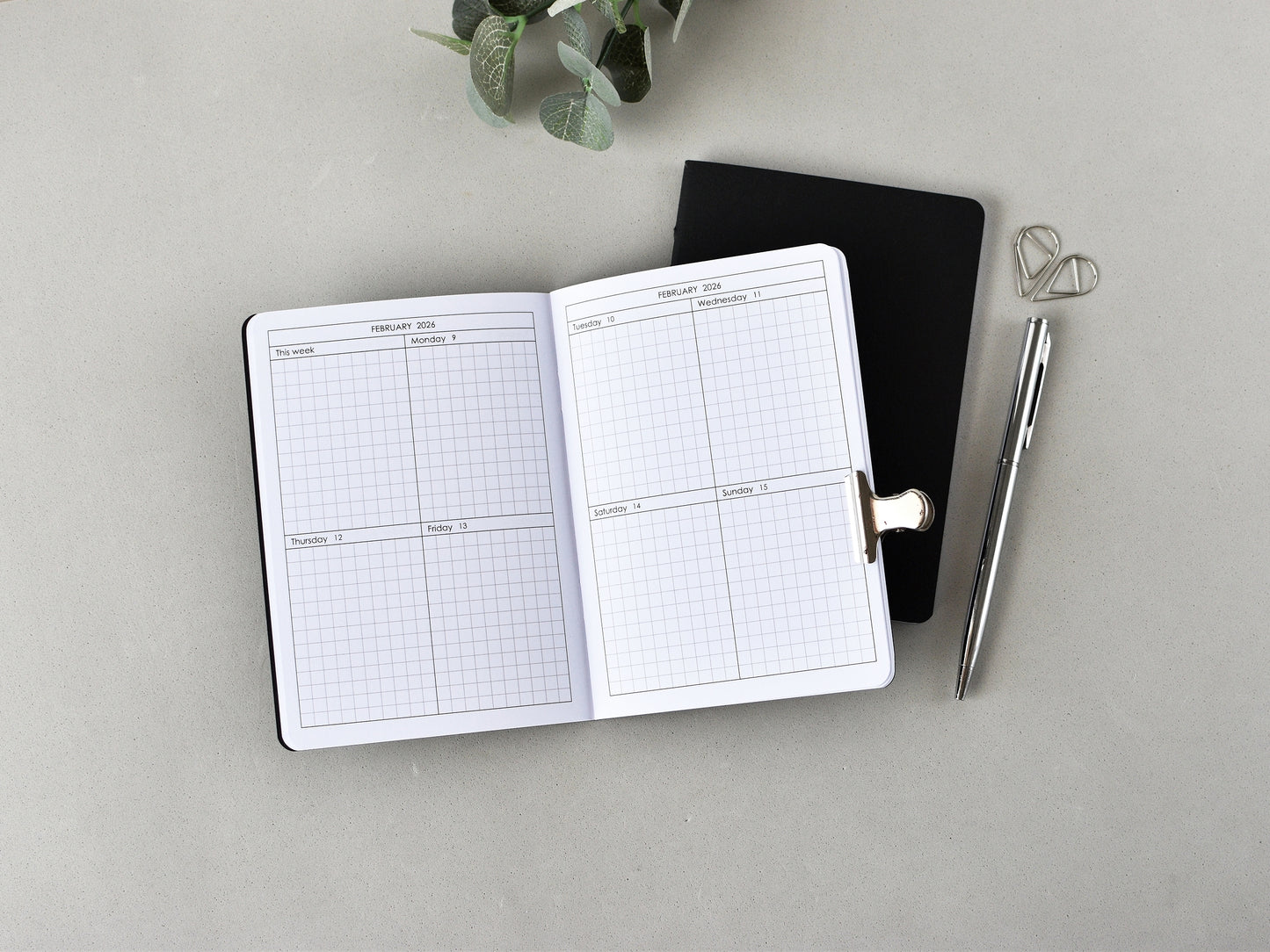 Weekly Traveler's Notebook Inserts (A6 Size) / TN-A6-16w