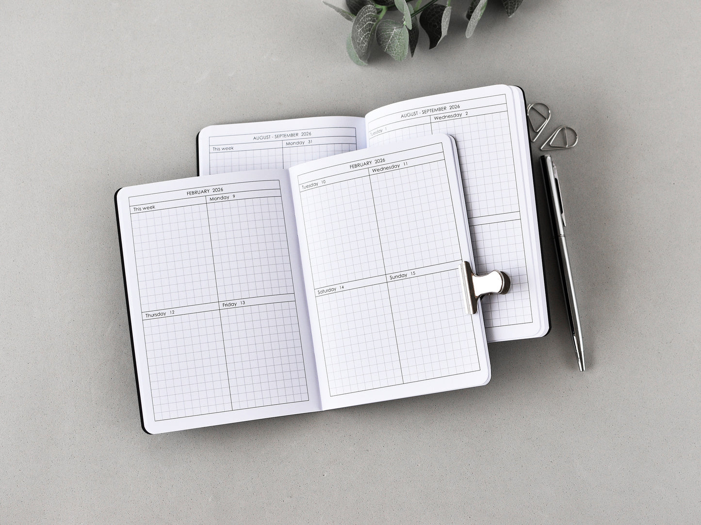 Weekly Traveler's Notebook Inserts (A6 Size) / TN-A6-16w