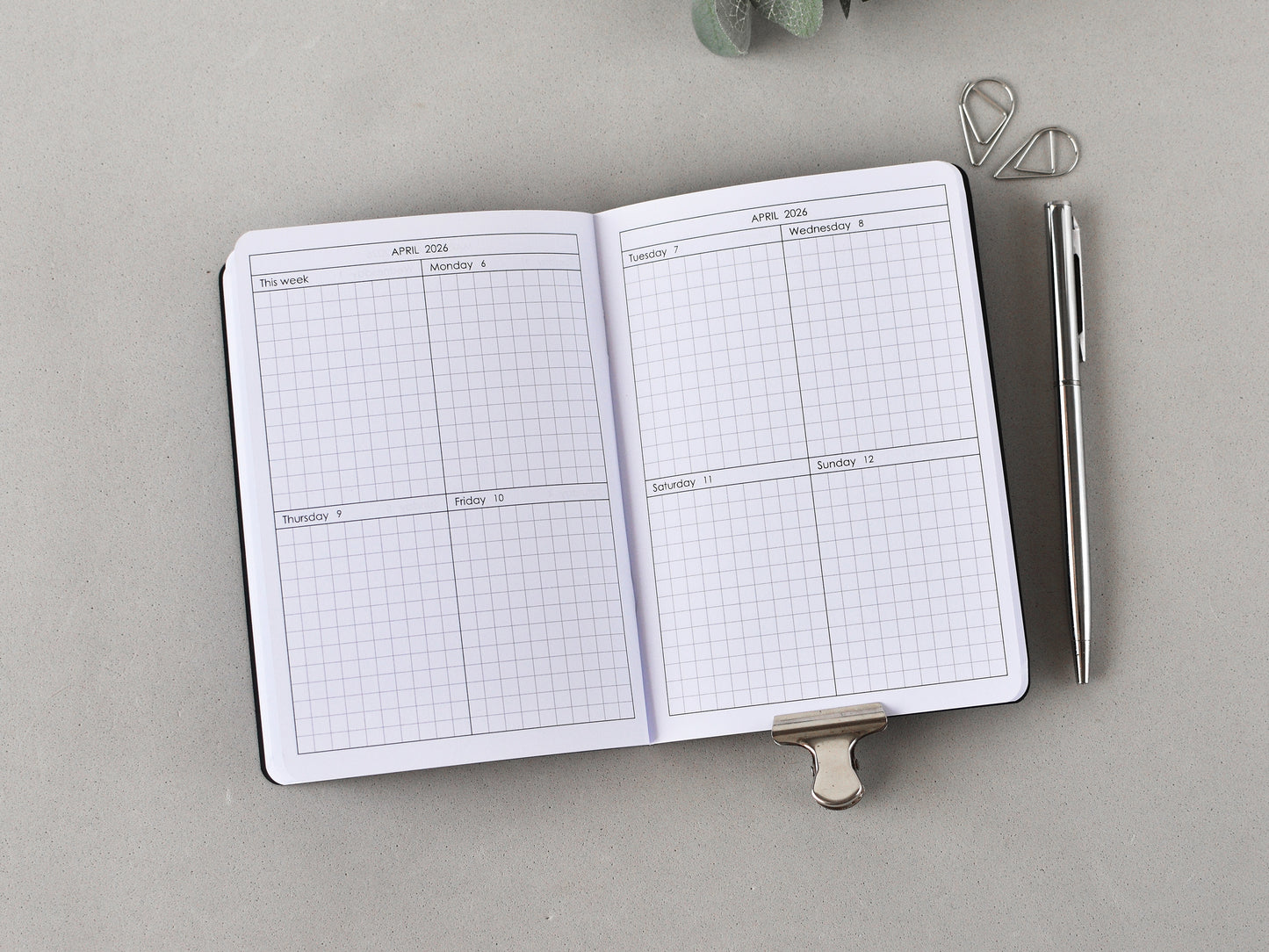 Weekly Traveler's Notebook Inserts (A6 Size) / TN-A6-16w