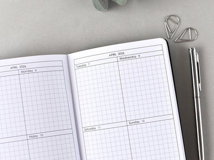Weekly Traveler's Notebook Inserts (A6 Size) / TN-A6-16w