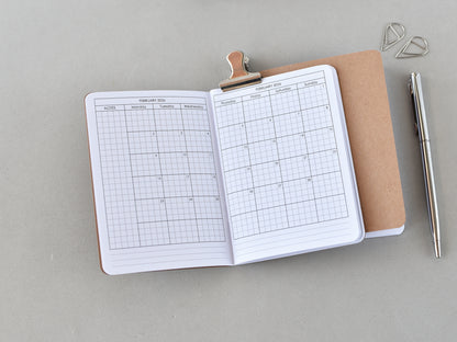 Monthly Planner Insert - Traveler's Notebook (Passport Size) TN-Pas12m