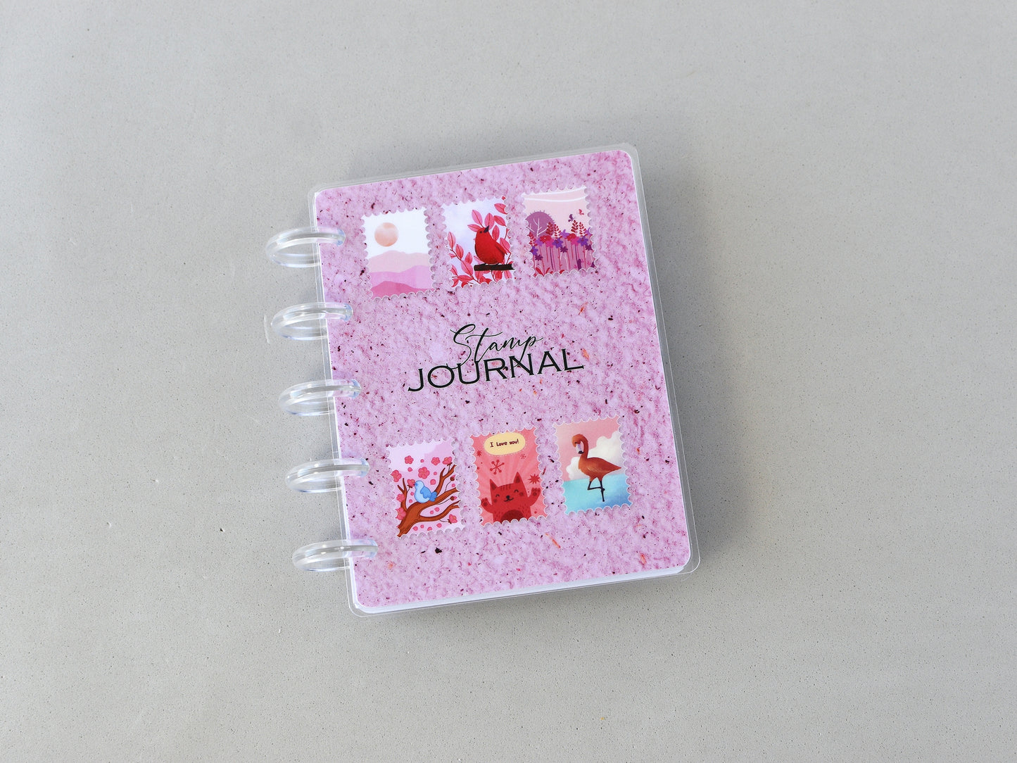 Discbound Stamp Notebook - "A scrap a day" Junk Journal for Cut-Outs