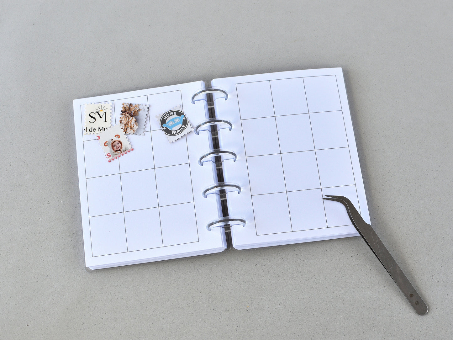 Discbound Stamp Notebook - "A scrap a day" Junk Journal for Cut-Outs
