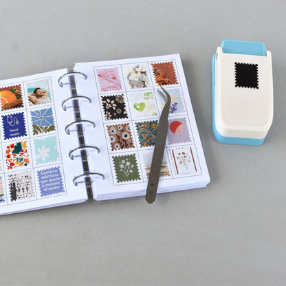 Discbound Stamp Punch Notebook - "A scrap a day" Junk Journal for Cut-Outs