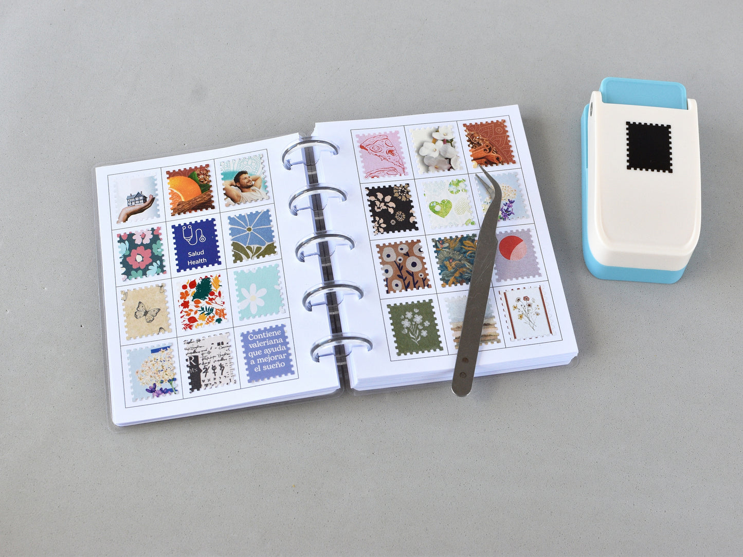 Discbound Stamp Notebook - "A scrap a day" Junk Journal for Cut-Outs
