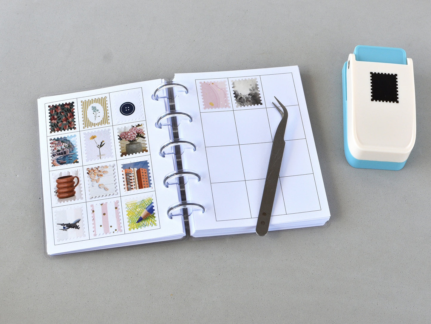 Discbound Stamp Notebook - "A scrap a day" Junk Journal for Cut-Outs
